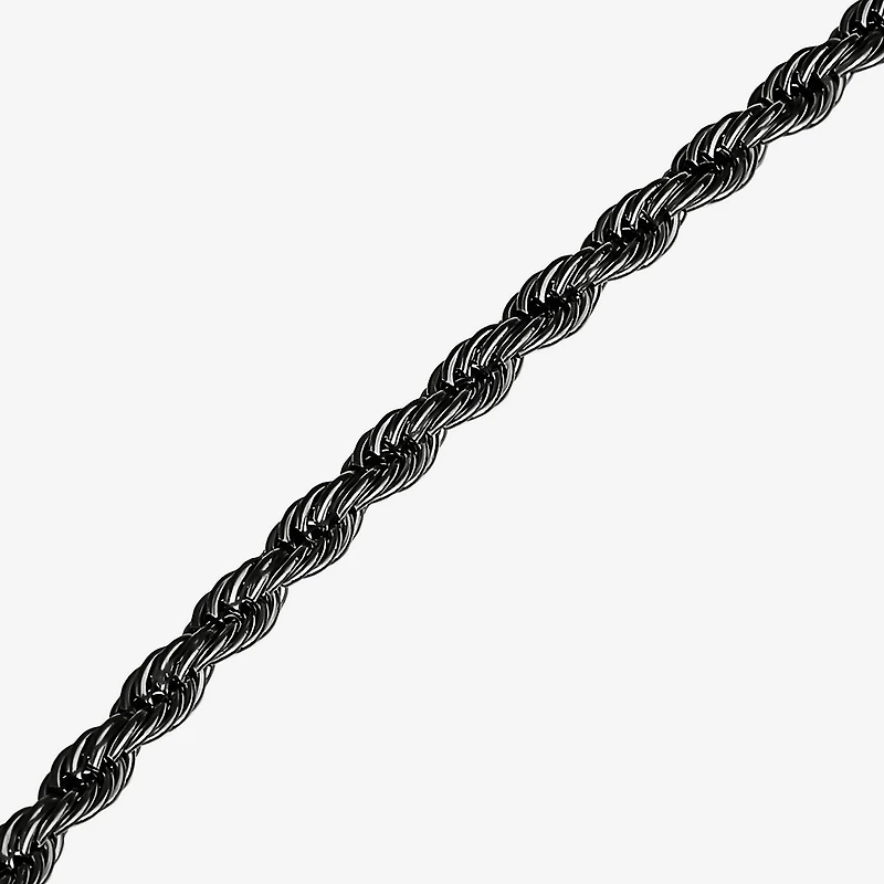 Mens Stainless Steel 24 Inch Rope Chain Necklace