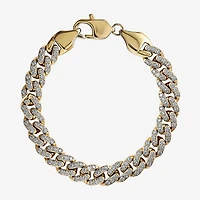 Mens Stainless Steel 8 1/2 Inch Curb Chain Bracelet
