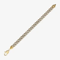 Mens Stainless Steel 8 1/2 Inch Curb Chain Bracelet