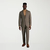 Haggar JMH Tailored Prominent Twill Mens Stretch Fabric Modern Fit Flat Front Suit Pant