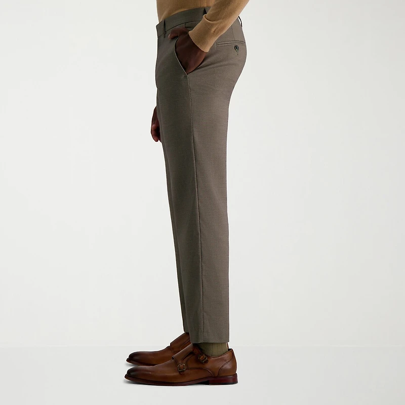 Haggar JMH Tailored Prominent Twill Mens Stretch Fabric Modern Fit Flat Front Suit Pant