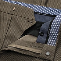 Haggar JMH Tailored Prominent Twill Mens Stretch Fabric Modern Fit Flat Front Suit Pant