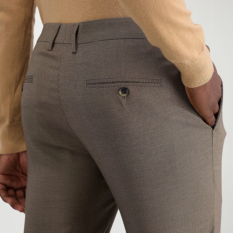 Haggar JMH Tailored Prominent Twill Mens Stretch Fabric Modern Fit Flat Front Suit Pant