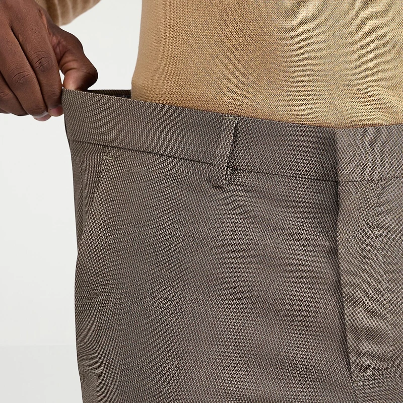 Haggar JMH Tailored Prominent Twill Mens Stretch Fabric Modern Fit Flat Front Suit Pant