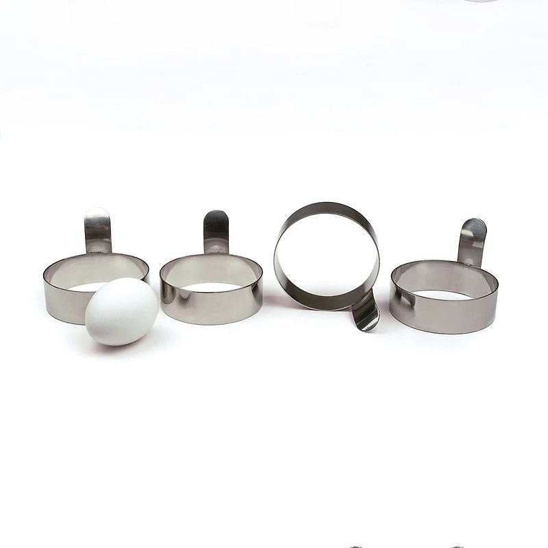 Design Imports Stainless Steel 4-pc. Egg Rings