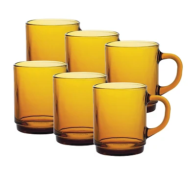 Duralex Versailles 6-pc. 8oz. Coffee Mug Set