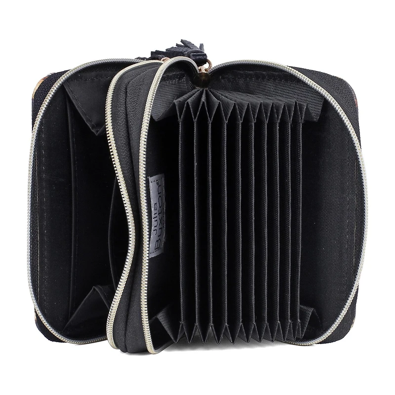 Julia Buxton Wizard Womens Rfid Blocking Accordian Wallet