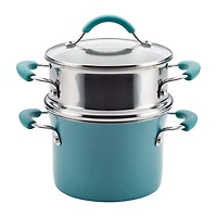 Rachael Ray Cucina Nonstick Saucepot with Steamer and Lid