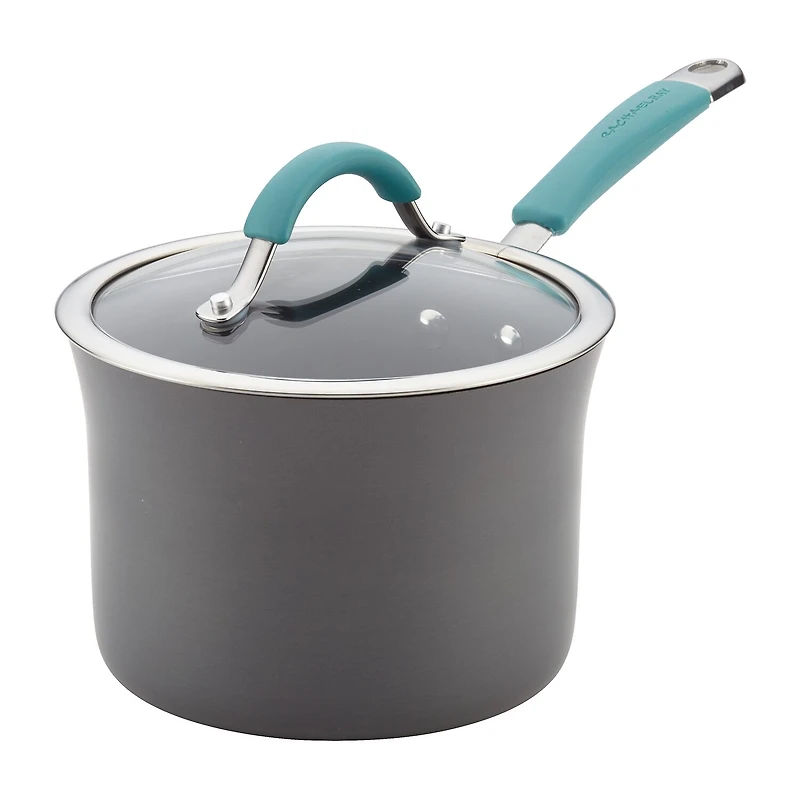 Rachael Ray 3 Qt Hard Anodized 2-pc. Sauce Pan