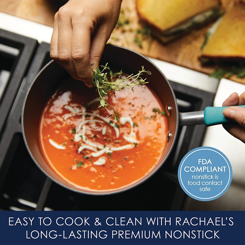 Rachael Ray 3 Qt Hard Anodized 2-pc. Sauce Pan