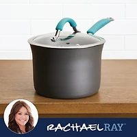 Rachael Ray 3 Qt Hard Anodized 2-pc. Sauce Pan