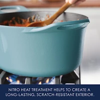 Rachael Ray NITRO Cast Iron 6.5-qt. Dutch Oven with Lid