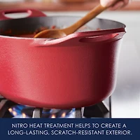 Rachael Ray NITRO Cast Iron 6.5-qt. Dutch Oven with Lid