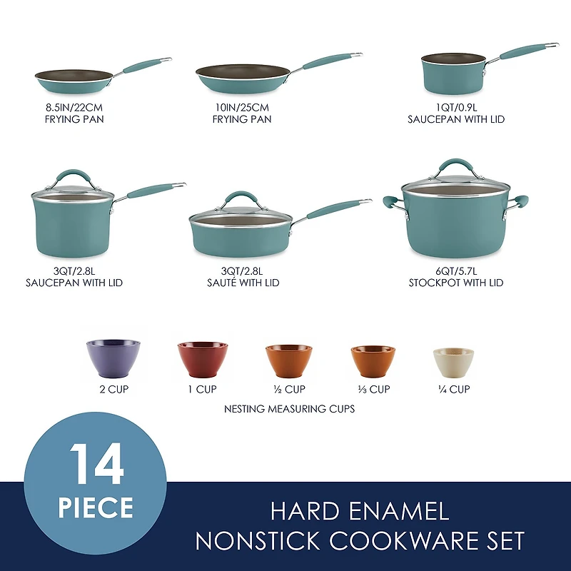 Rachael Ray Cucina 14-pc. Non-Stick Cookware Set