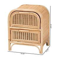 Adrika 2-Drawer Nightstand