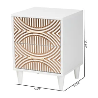Louetta 2-Drawer Nightstand