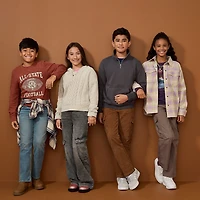 Thereabouts Little & Big Kid Girls Cargo Wide Leg Jean