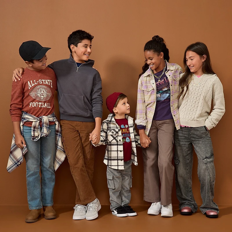 Thereabouts Little & Big Kid Girls Cargo Wide Leg Jean