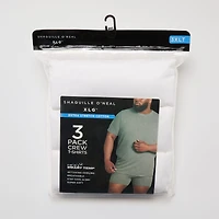 Shaquille O'Neal XLG™ Activated Cooling Mens 3 Pack Short Sleeve Crew Neck T-Shirt Big and Tall