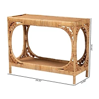 Ramona Rattan Console Table