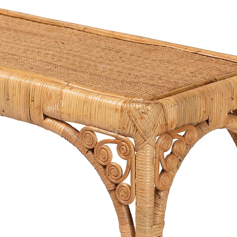 Ramona Rattan Console Table