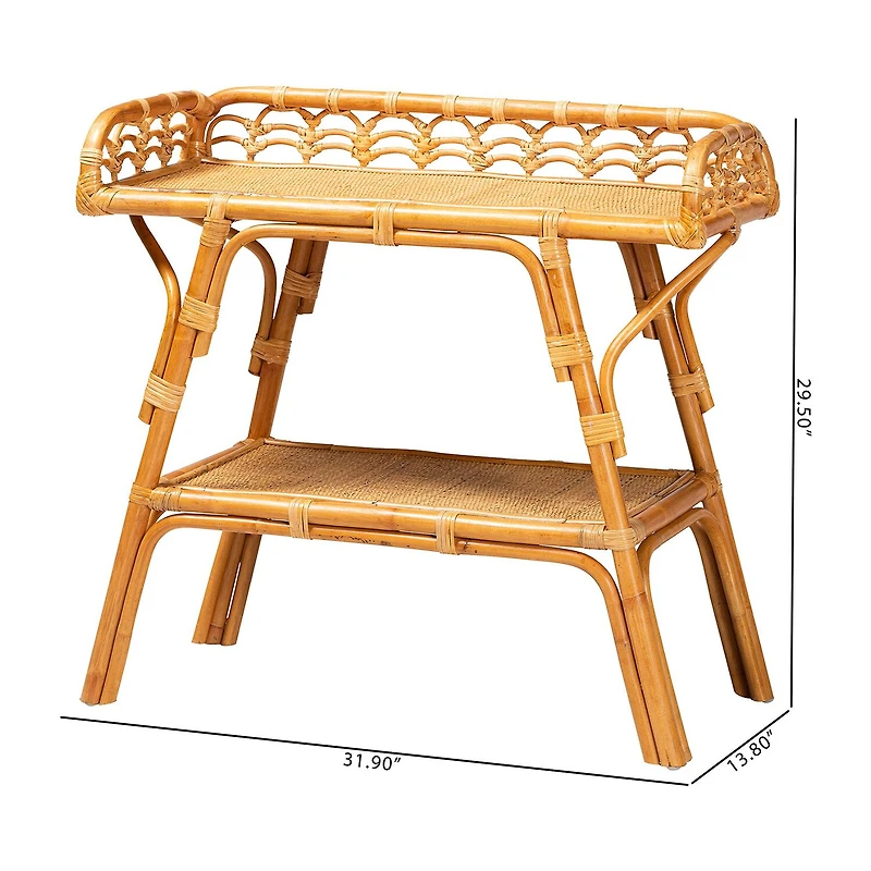 Nayana Rattan Console Table