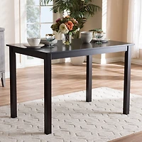 Eveline Rectangular Wood-Top Dining Table