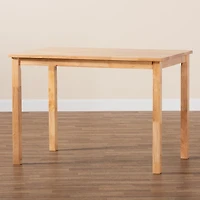 Eveline Rectangular Wood-Top Dining Table