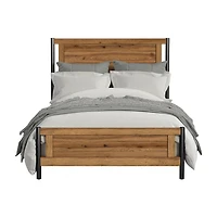 Norcross Queen Panel Bed in Hickory