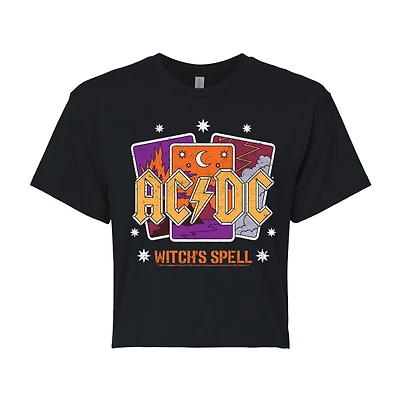 Womens Crew Neck Short Sleeve Regular Fit AC/DC Graphic T-Shirt