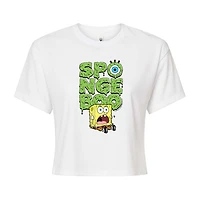 Womens Crew Neck Short Sleeve Regular Fit Spongebob Graphic T-Shirt