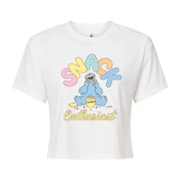 Womens Crew Neck Short Sleeve Regular Fit Sesame Street Graphic T-Shirt