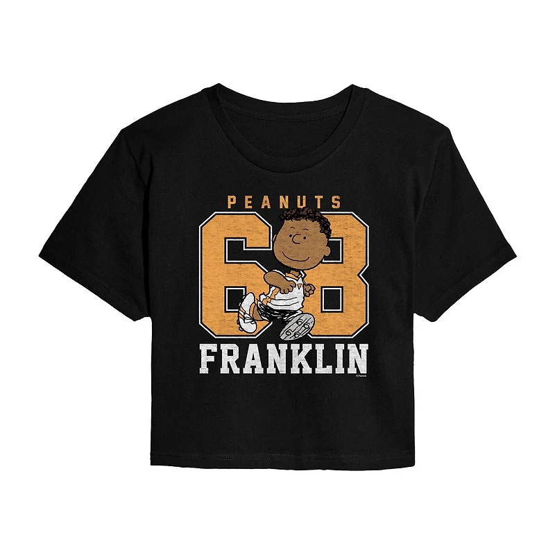 Womens Crew Neck Short Sleeve Regular Fit Peanuts Graphic T-Shirt