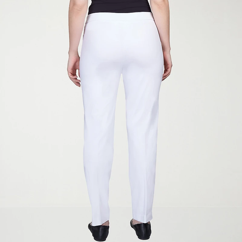 Alfred Dunner Classics Womens Slim Pull-On Pant