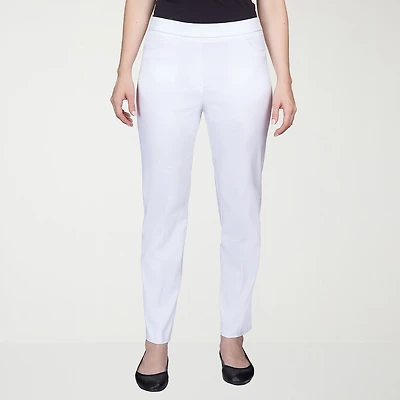 Alfred Dunner Classics Womens Slim Pull-On Pant