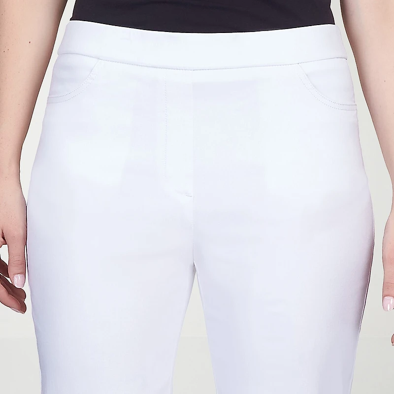 Alfred Dunner Classics Womens Slim Pull-On Pant