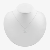 Lord Ganesha Womens Diamond Accent Natural White Diamond 14K Gold 18 Inch Pendant Necklace