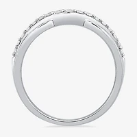 1/4 CT.T.W. Natural Diamond 10K or 14K Gold Curved Wedding Band