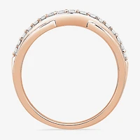 1/4 CT.T.W. Natural Diamond 10K or 14K Gold Curved Wedding Band