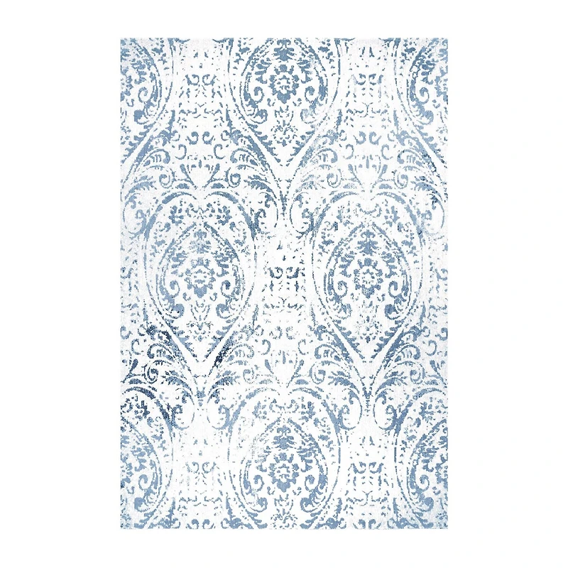 Nicole Miller Patio Sofia Juniper Damask Loomed Rectangular Outdoor Area Rug