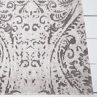Nicole Miller Patio Sofia Juniper Damask Loomed Round Indoor Outdoor Area Rug