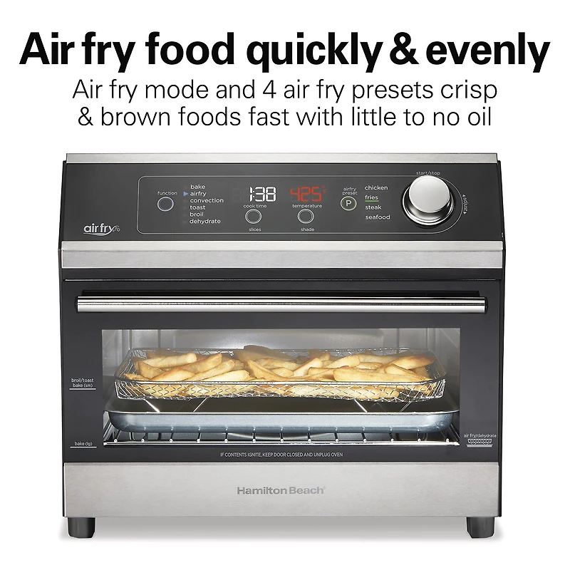 Hamilton Beach Digital Air Fryer 6 Slice Toaster Oven