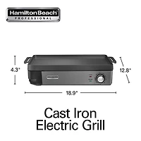 Hamilton Beach Cast Iron Electric Griddle