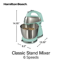 Hamilton Beach Classic Hand Stand Mixer with 4 Qt Stainless Steel Bowl