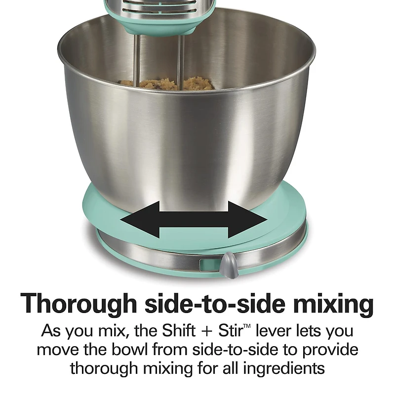 Hamilton Beach Classic Hand Stand Mixer with 4 Qt Stainless Steel Bowl