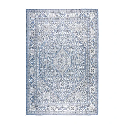 Nicole Miller Patio Country Dahlia Medallion Loomed Rectangular Outdoor Area Rug