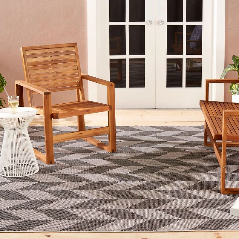 Nicole Miller Patio Country Calla Geometric Loomed Rectangular Outdoor Area Rug