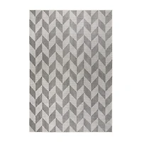 Nicole Miller Patio Country Calla Geometric Loomed Rectangular Outdoor Area Rug