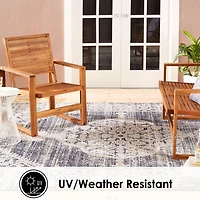 Nicole Miller Patio Sofia Magnolia Medallion Loomed Rectangular Outdoor Area Rug