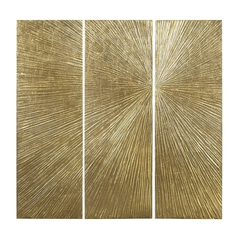 Madison Park Signature Sunburst Hand Painted Décor 3-pc. Wall Art Set